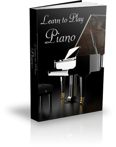 Book Cover displaying a piano against a black background