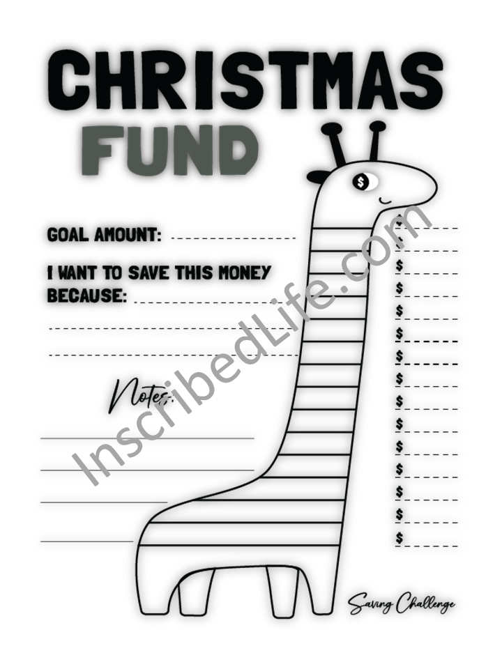 The Christmas Fund Saving Challenge