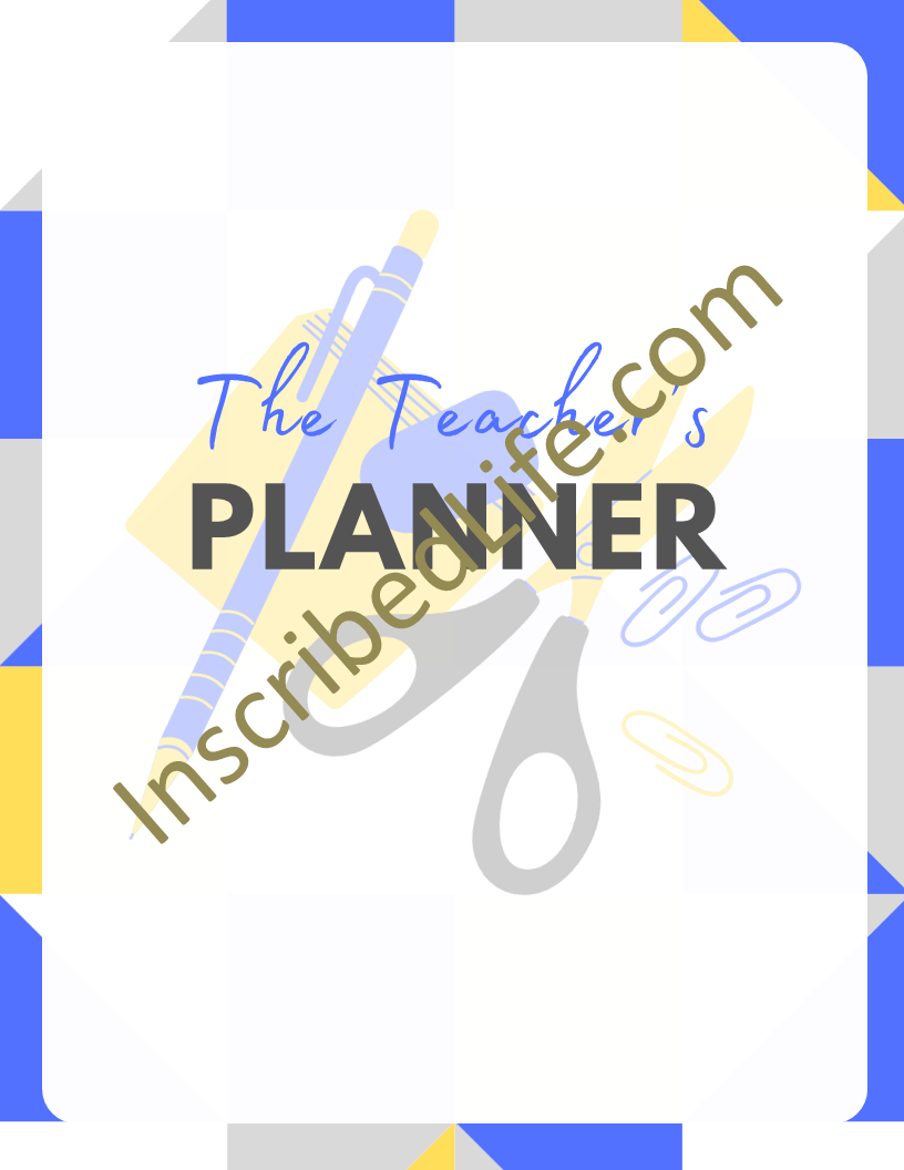 The Teachers Printable Planner