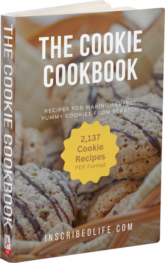 A Mockup of the Cookie Cookbook displaying chocolate-covered cookies