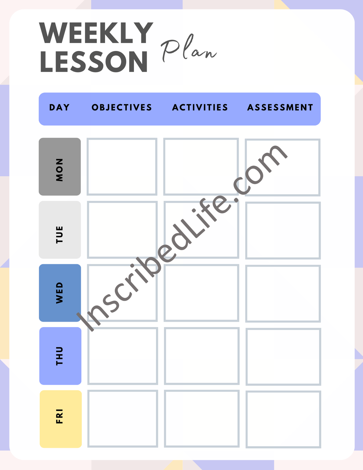 The Teachers Printable Planner