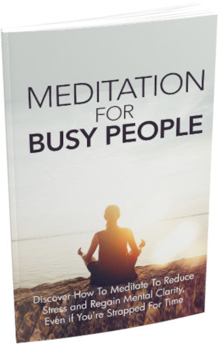 Meditation for Busy People eBook